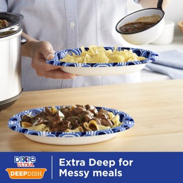 Dixie Ultra  9 in Compostable Deep Dish Paper Plates