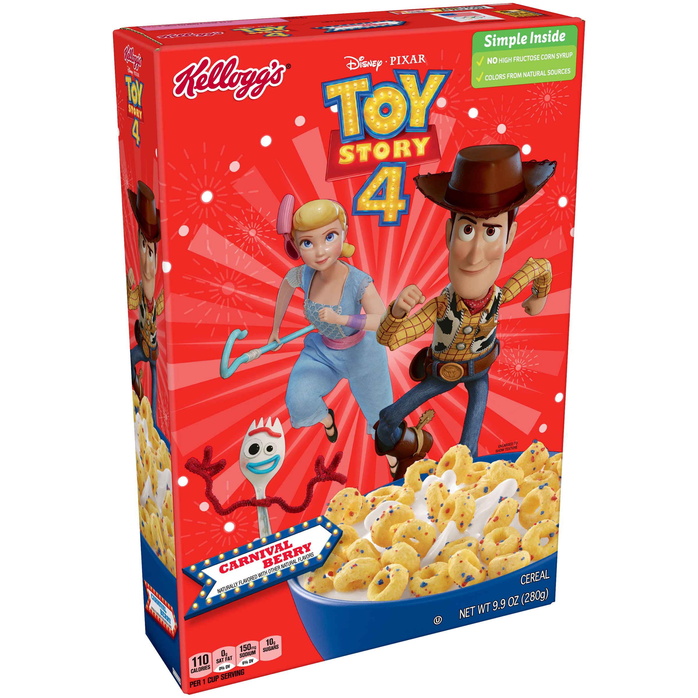 Kellogg's Toy Story 4 Carnival Berry Cereal Shop Cereal at HEB