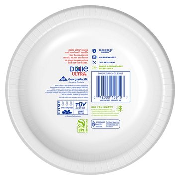 Dixie Ultra Compostable 20 oz Paper Bowls, 56 ct