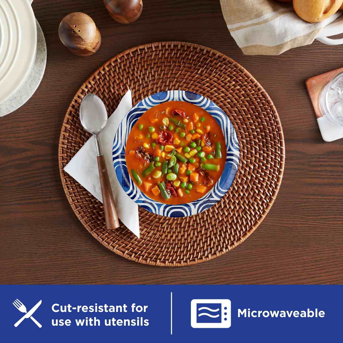 Dixie Ultra Compostable 20 oz Paper Bowls; image 6 of 7