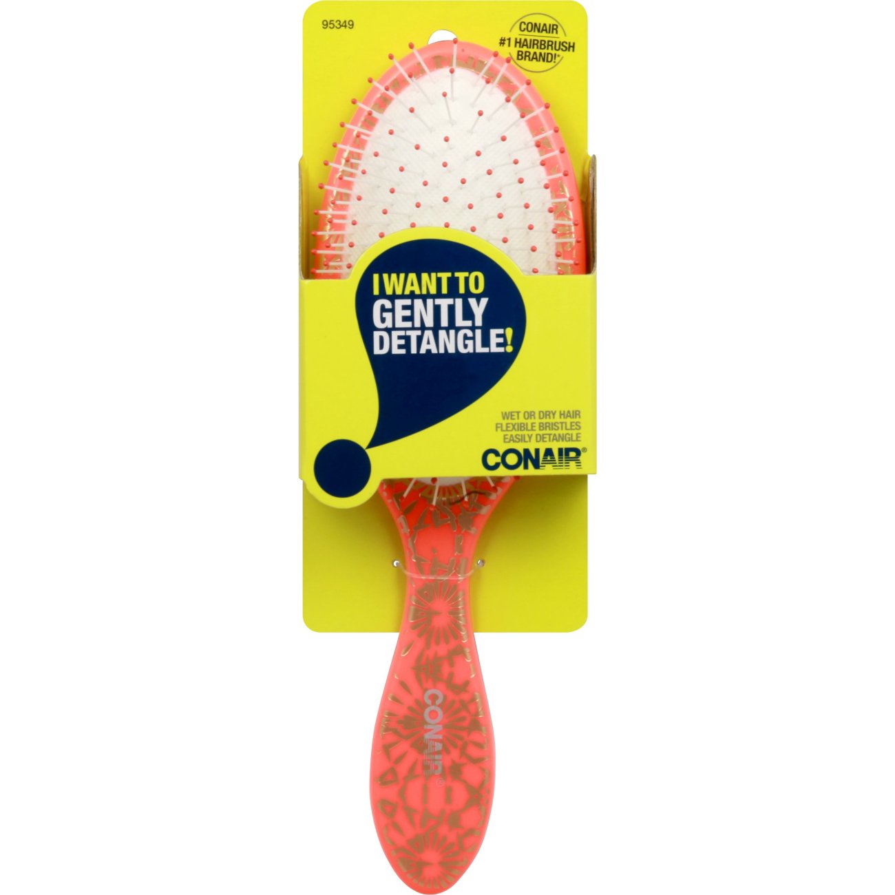 Conair Detangling Print Cushion Brush Shop Brushes & Combs at HEB