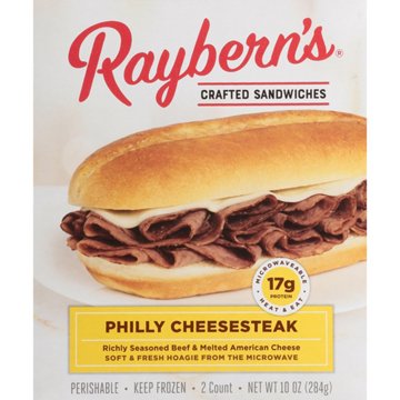 Raybern's Philly Cheesesteak Sandwiches, 2 ct