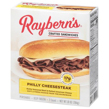 Raybern's Philly Cheesesteak Sandwiches, 2 ct