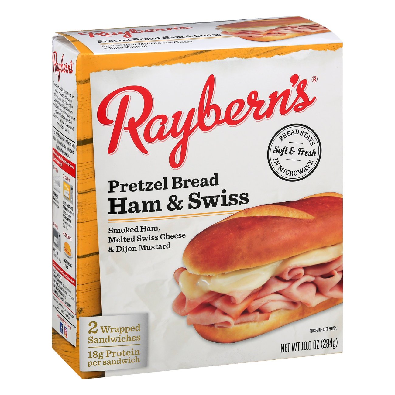 Raybern's Pretzel Roll Ham & Swiss Sandwich - Shop Meals & Sides At H-E-B