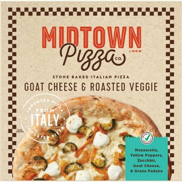 Midtown by H-E-B Goat Cheese & Roasted Veggie Stone Baked Italian Pizza