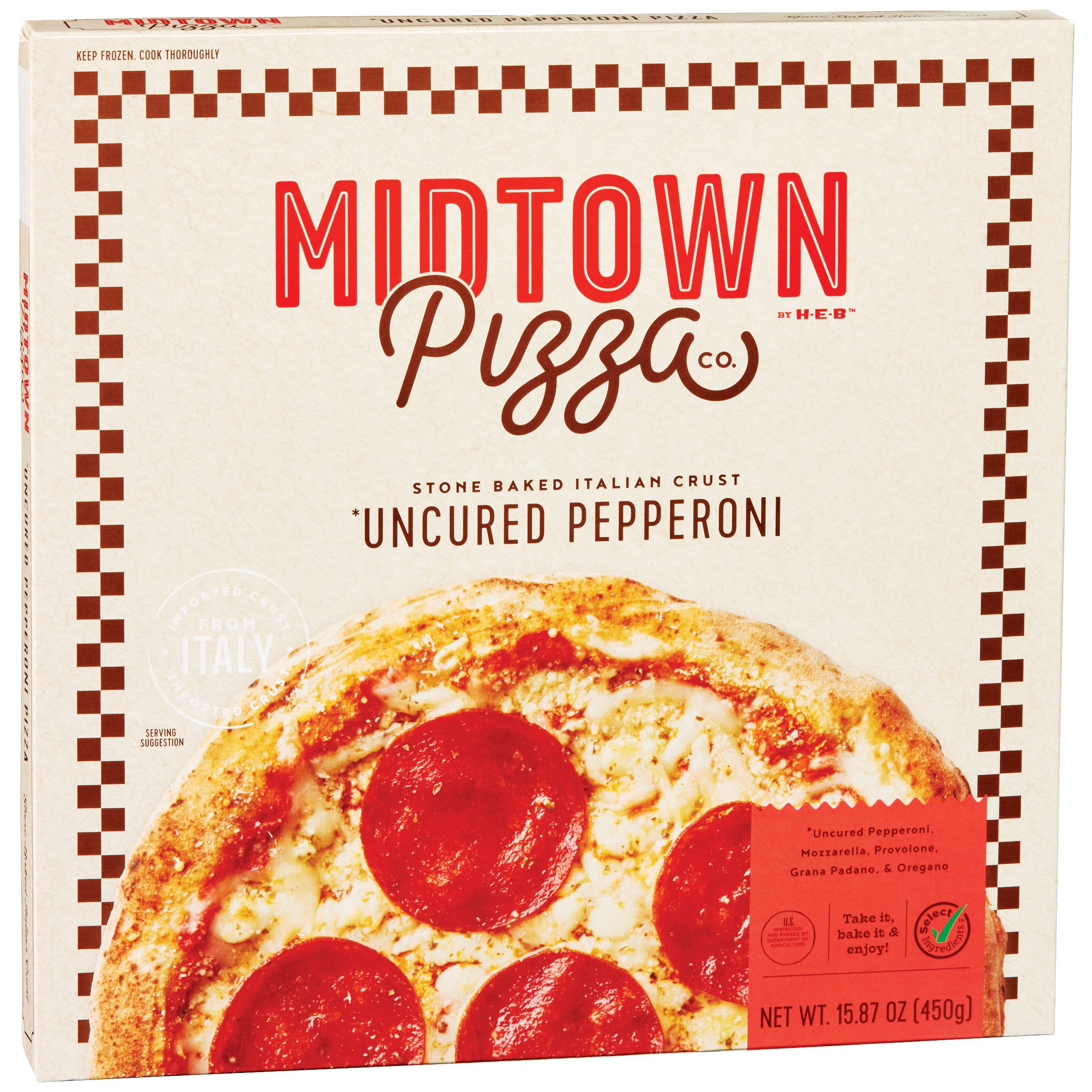 Midtown Pizza Co. by H-E-B Frozen Pizza - Uncured Pepperoni - Shop Pizza at H-E-B
