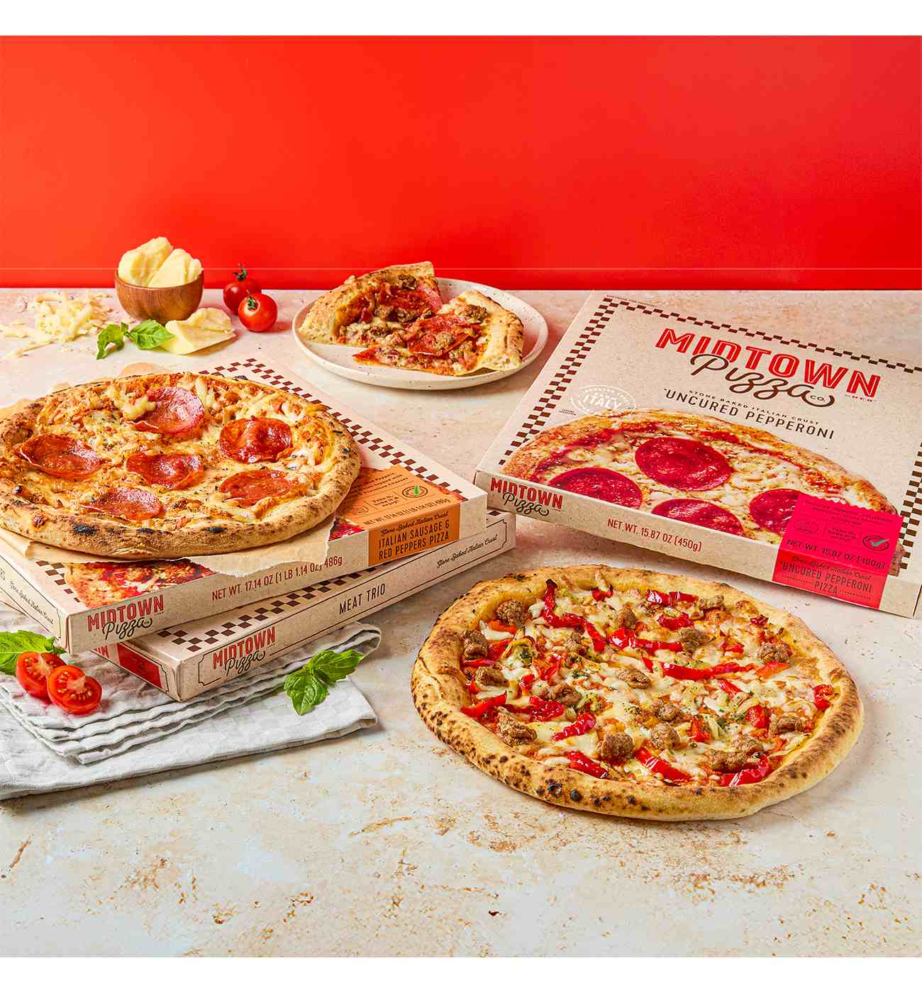 Midtown by H-E-B Uncured Pepperoni Stone Baked Italian Crust Pizza; image 4 of 6