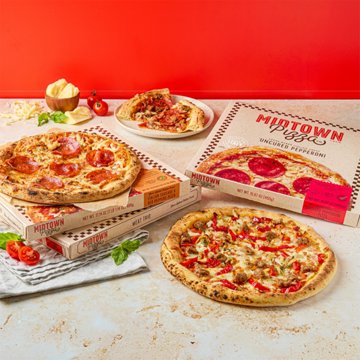 Midtown by H-E-B Uncured Pepperoni Stone Baked Italian Crust Pizza, 15.87 oz