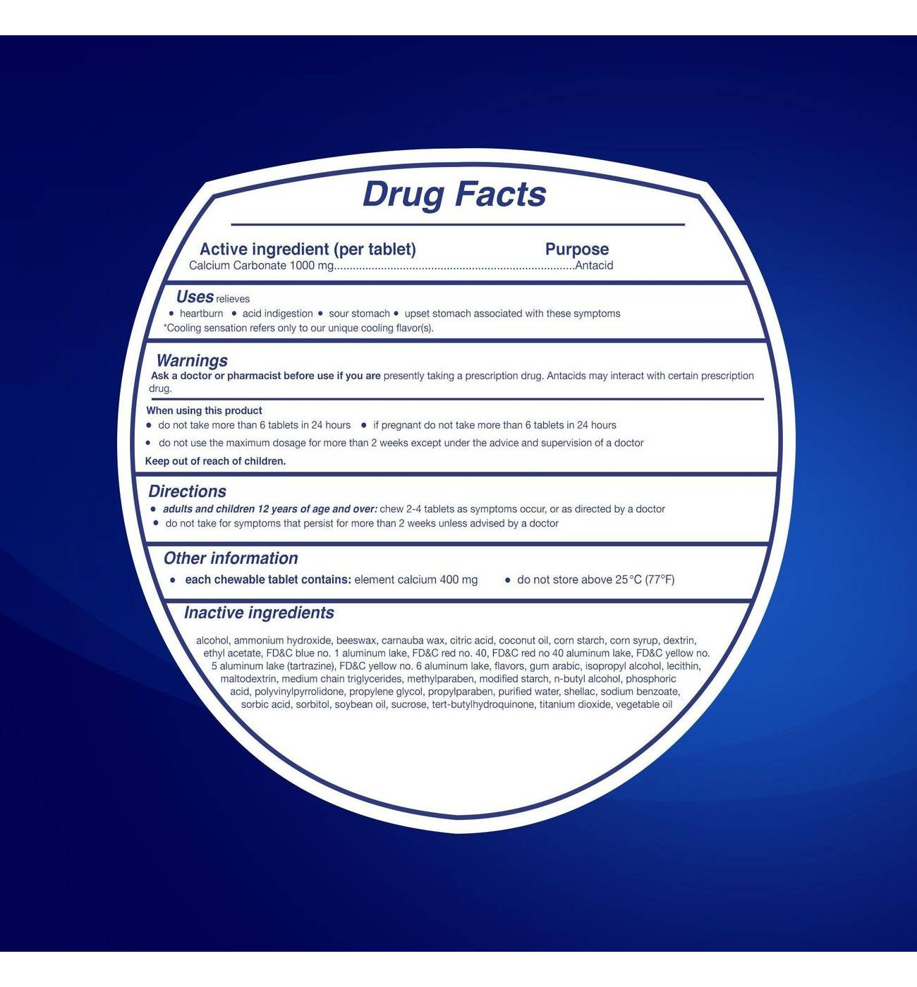 Tums Chewy Bites Cooling Sensation Antacid Chews for Ultra Strength Heartburn Relief, Fruit Fusion; image 7 of 8