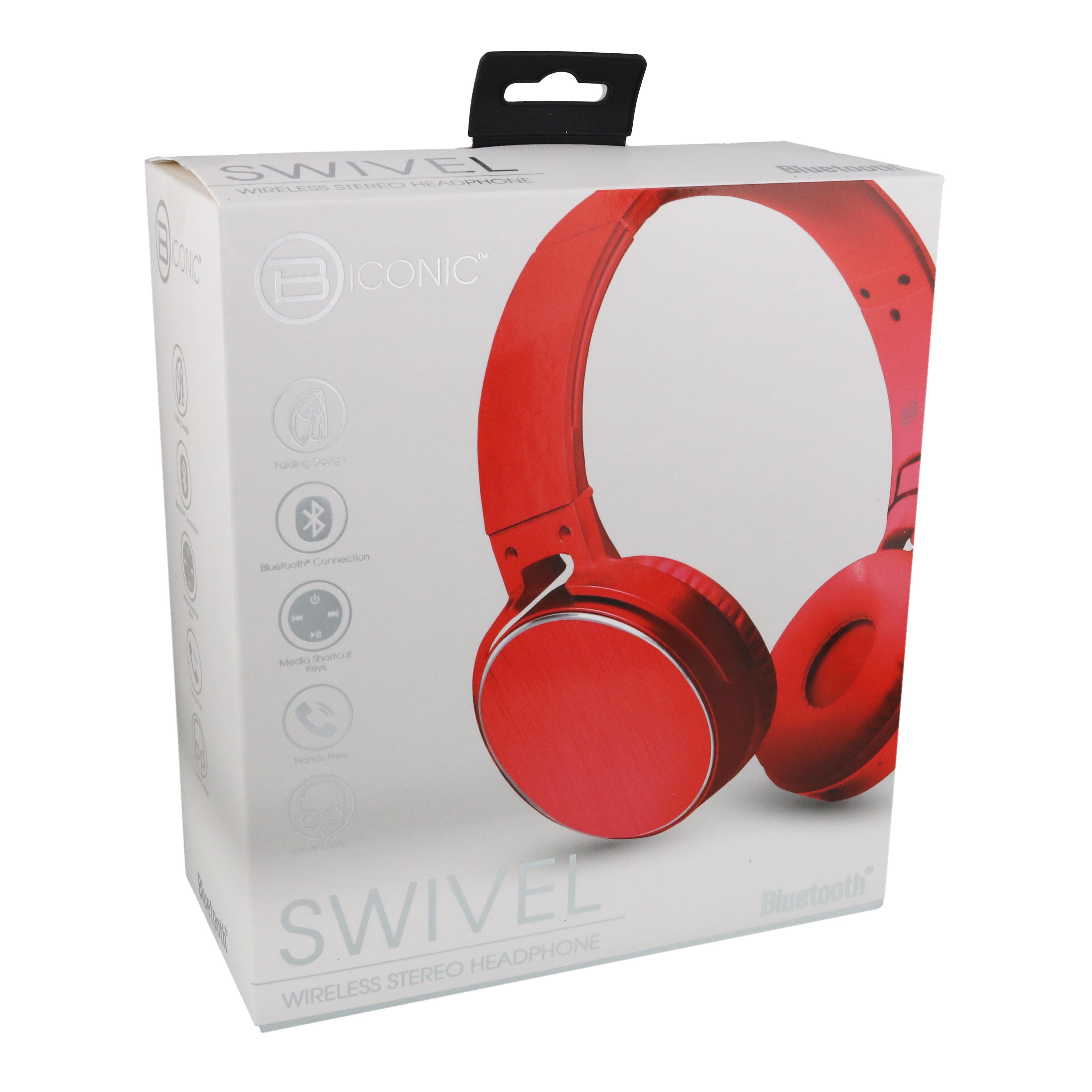 Bytech Biconic Red Bluetooth Wireless Headphones Shop Audio At H E B