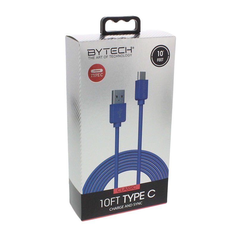 Bytech Classic Type-C Charge and Sync Blue Cable - Shop Electronics at H-E-B