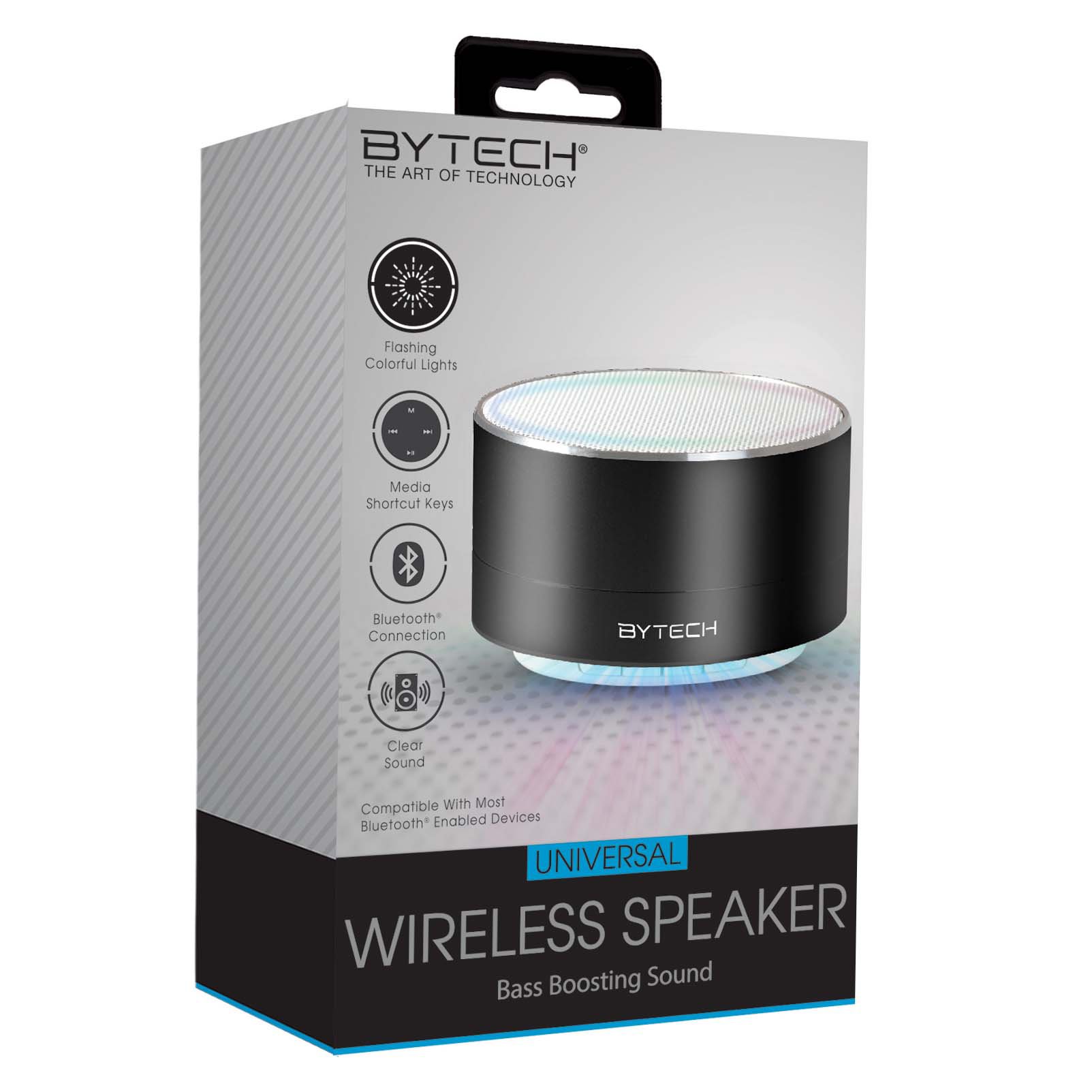 Bytech universal wireless store speaker led lights