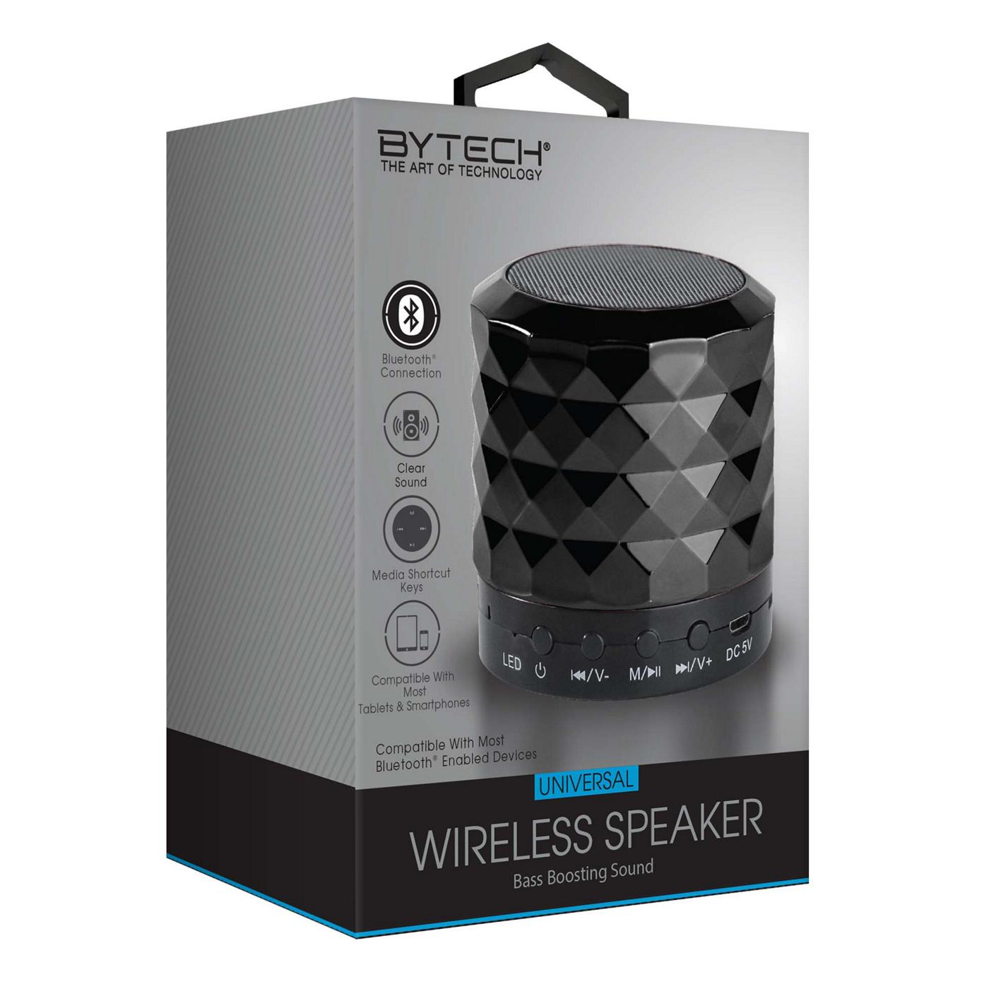 Bytech Black Wireless Chrome Speaker Shop Speakers at HEB