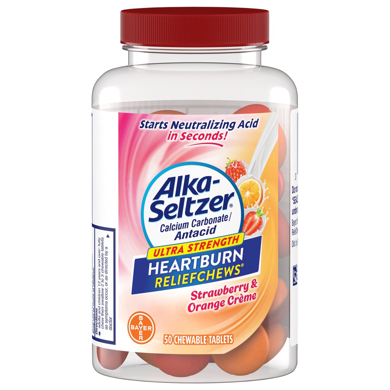Alka Seltzer Ultra Strength Strawberry Orange Creme Chews Shop