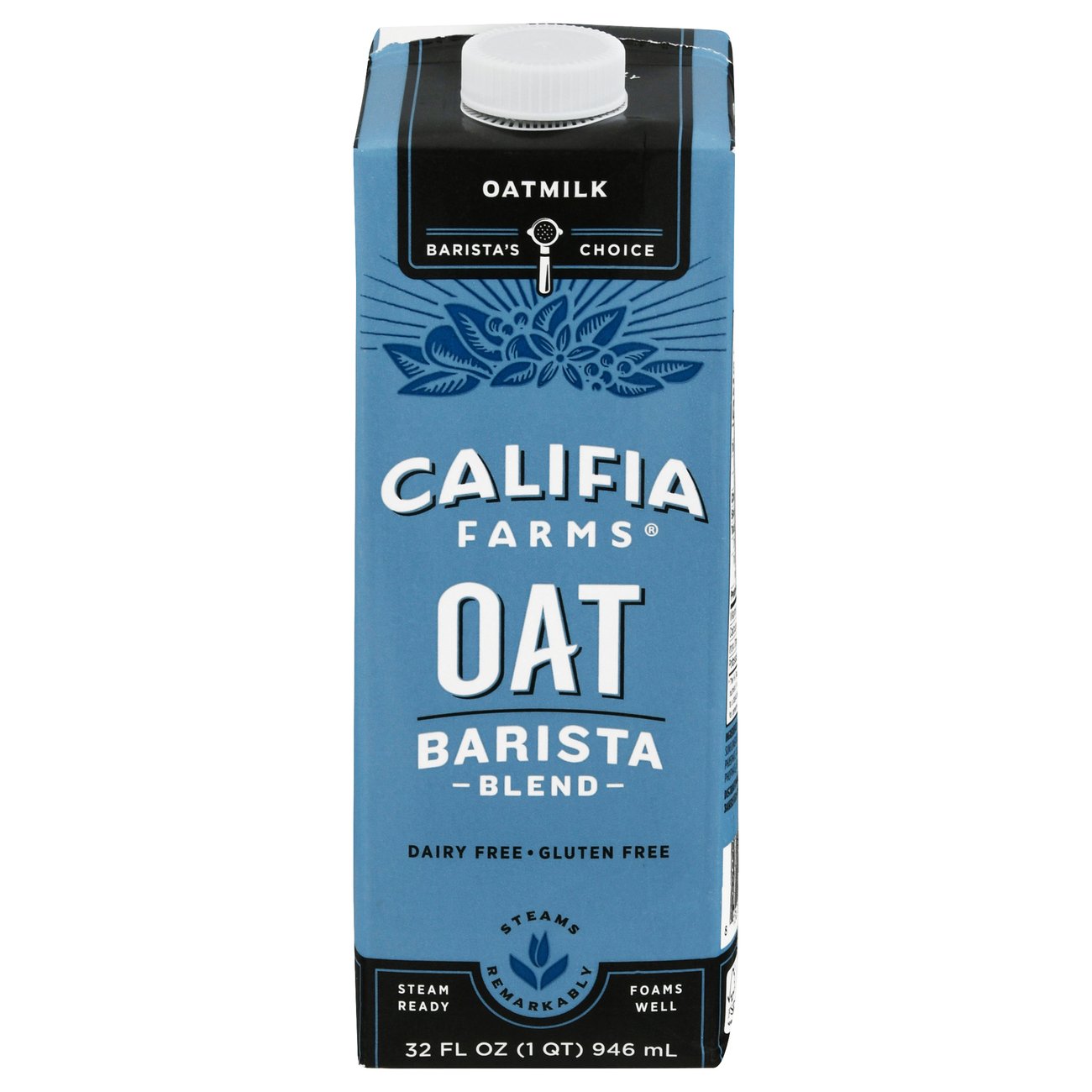 Califia Farms Dairy Free Oat Milk Barista Blend Shop Coffee Creamer