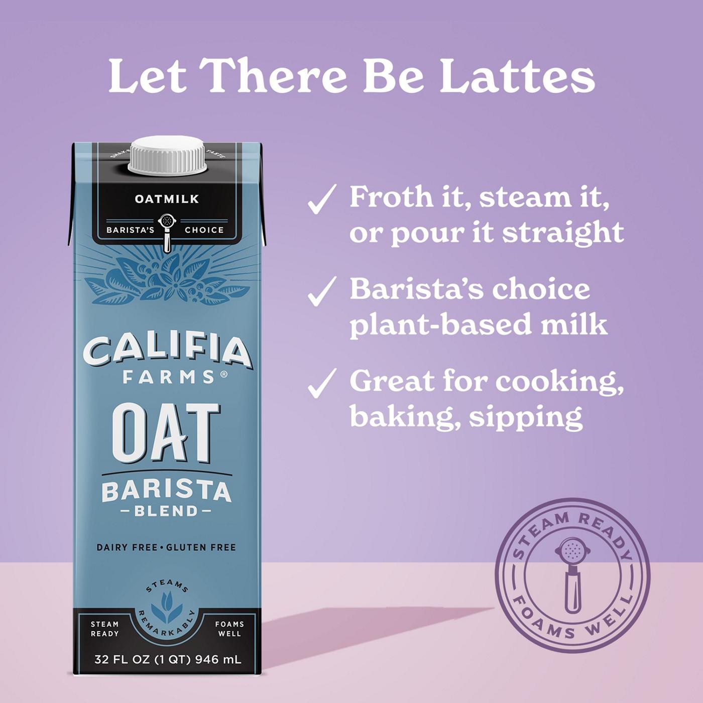 Califia Farms Oat Milk Barista Blend Liquid Coffee Creamer; image 2 of 2