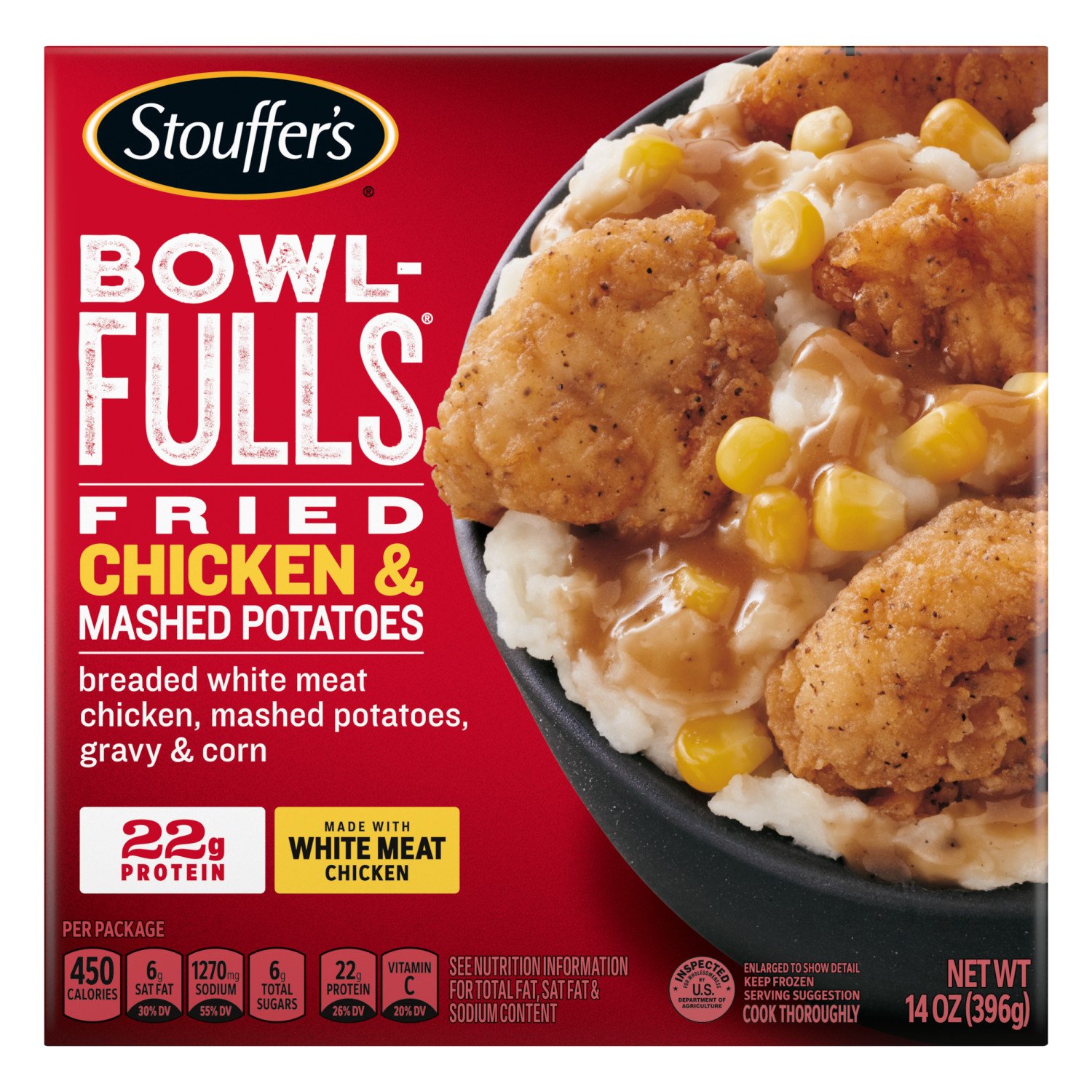 Stouffer's BowlFulls Fried Chicken & Mashed Potatoes Frozen Meal