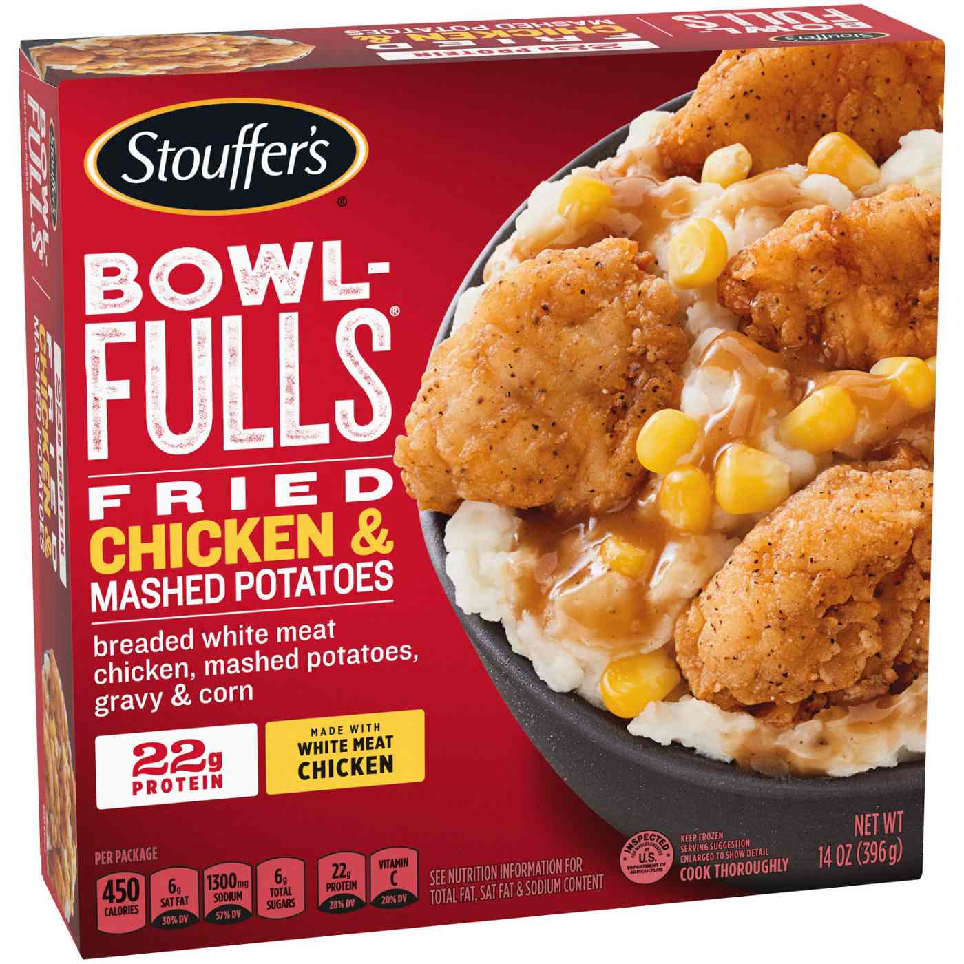 Stouffer's Bowl-Fulls Fried Chicken & Mashed Potatoes Frozen Meal; image 6 of 7