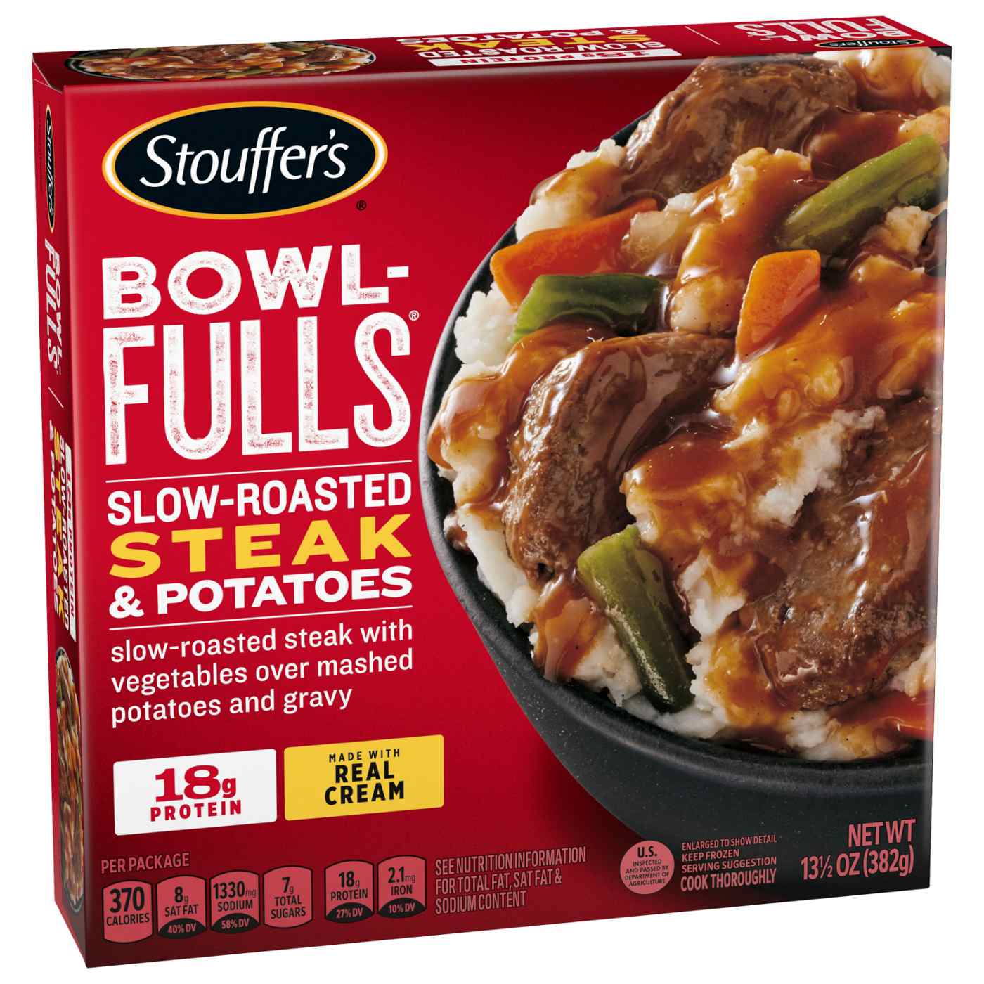 Stouffer's Bowl-Fulls Slow-Roasted Steak & Potatoes Frozen Meal; image 6 of 7