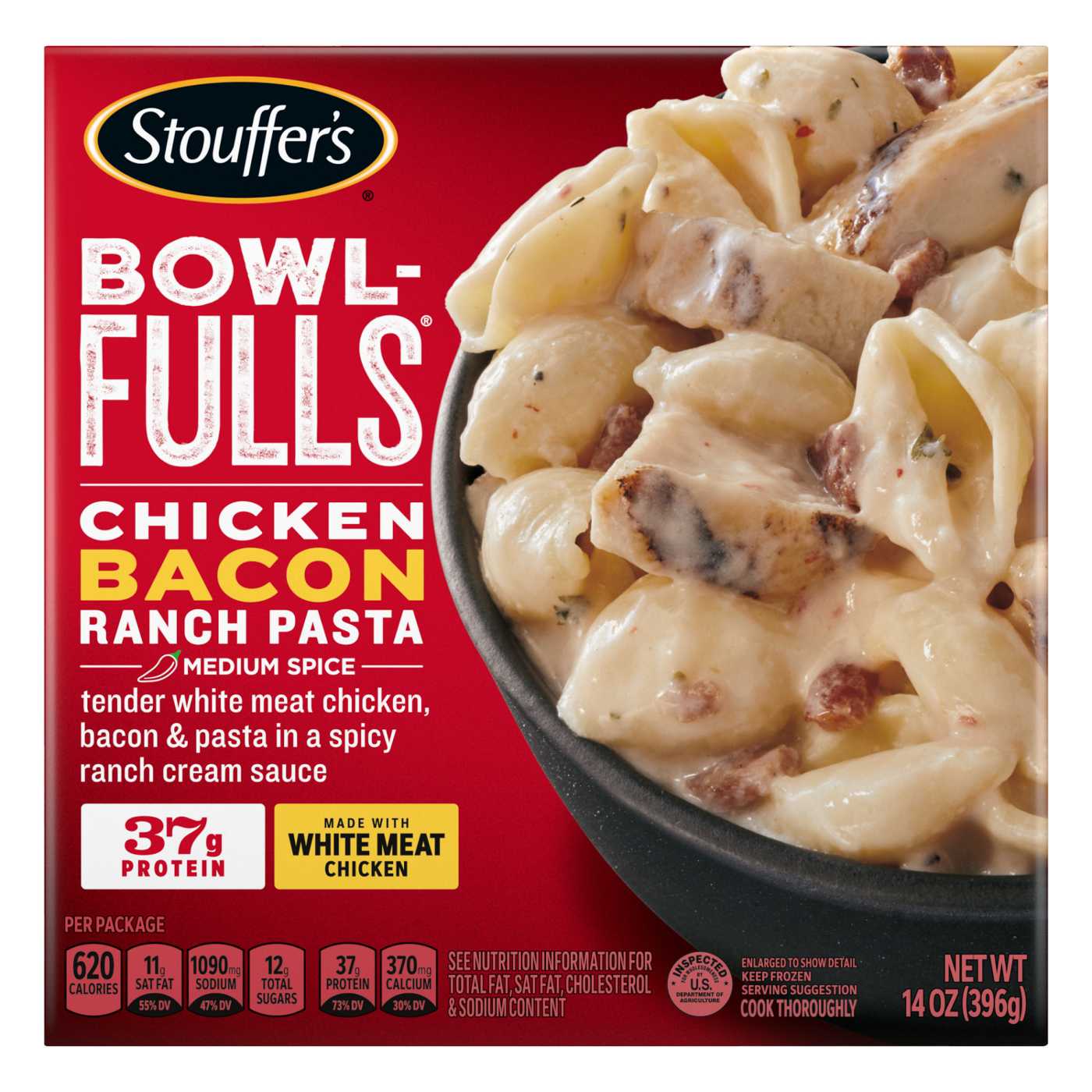 Stouffer's Bowl-Fulls Chicken Bacon Ranch Pasta Frozen Meal; image 1 of 6