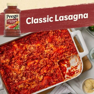 Prego Italian Sausage & Garlic Meat Sauce, 44 oz