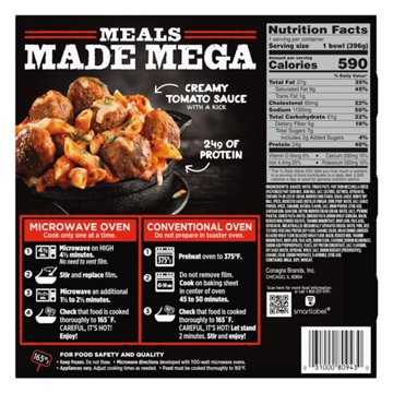 Banquet MEGA Bowls Dynamite Penne with Meatballs Frozen Meal