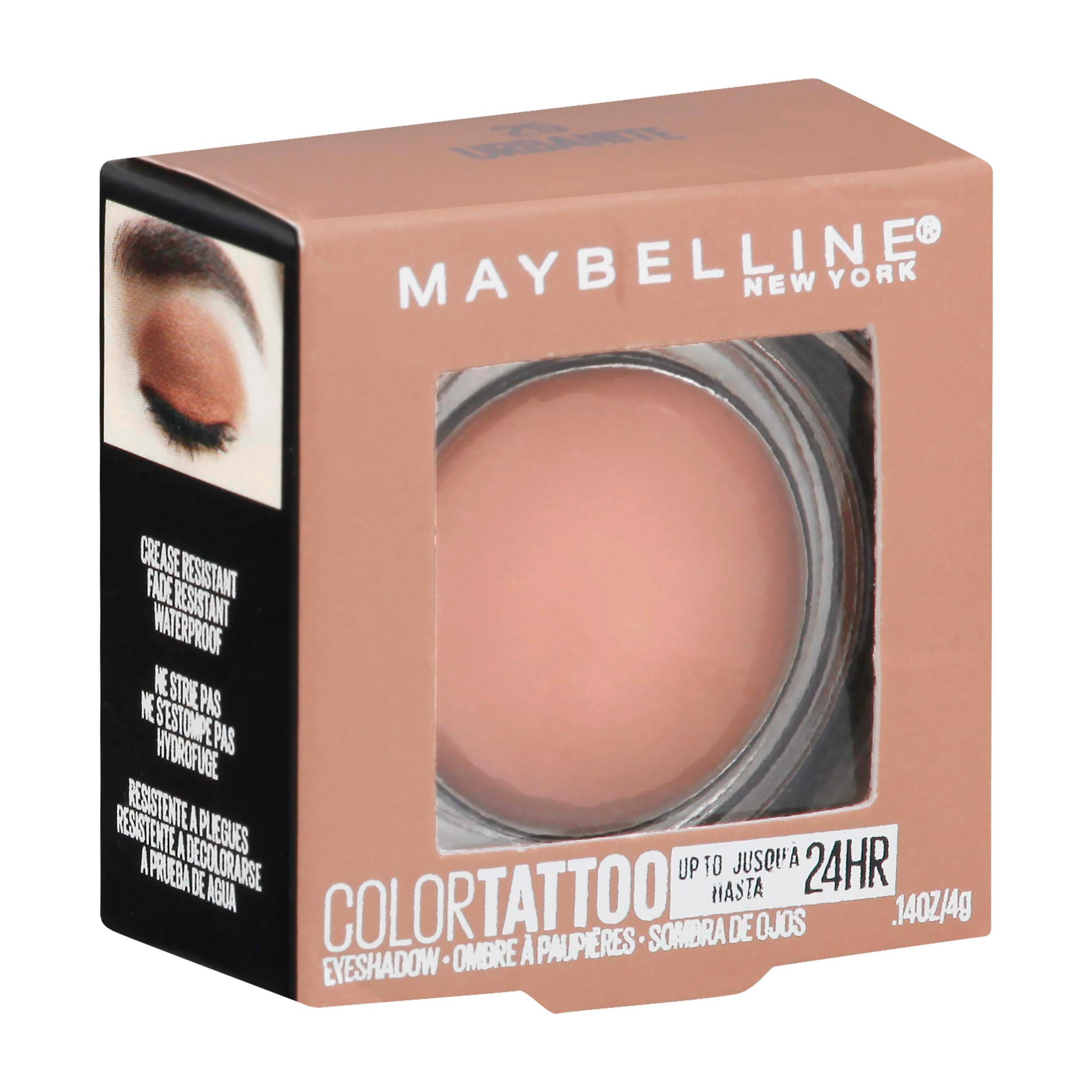 Maybelline Color Tattoo Eye Shadow Pots Urbanite - Shop Eyeshadow at H-E-B