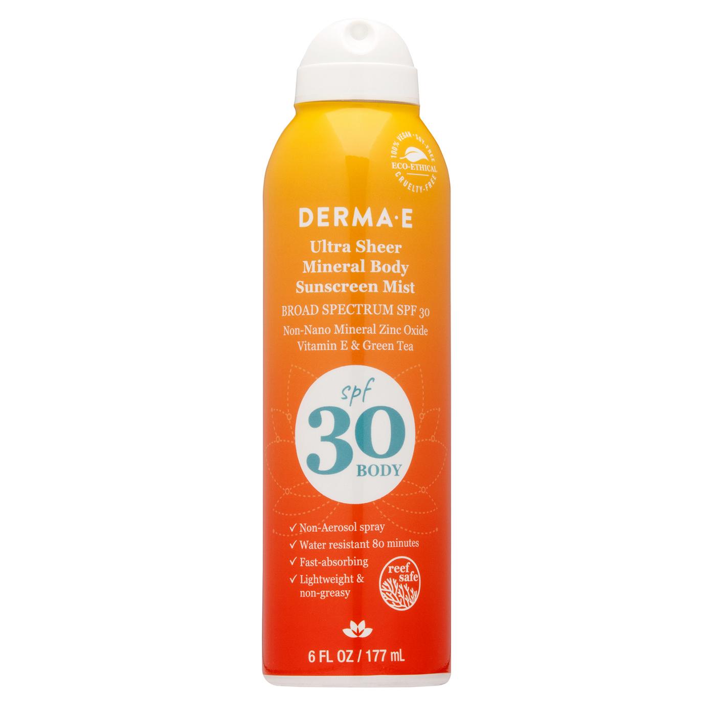 Derma E Ultra Sheer SPF 30 Mineral Body Sunscreen Mist; image 1 of 2