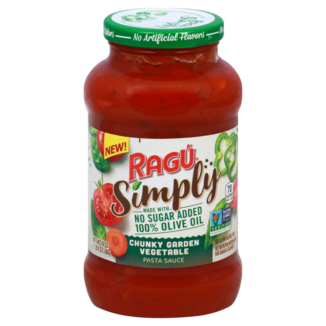 Ragu Simply Chunky Garden Vegetable Pasta Sauce Shop Sauces
