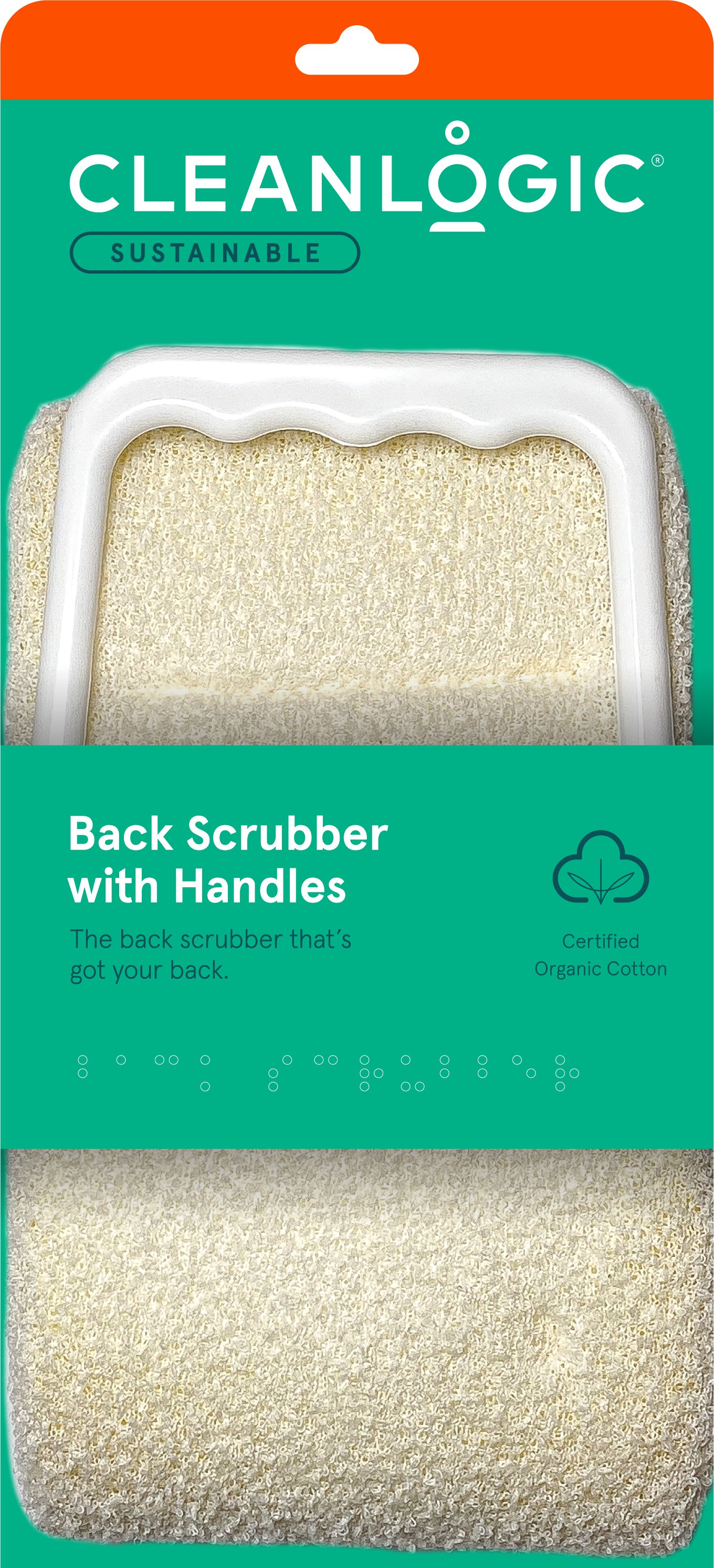 Cleanlogic Care Exfoliating Back Scrubber with Handles Shop Body