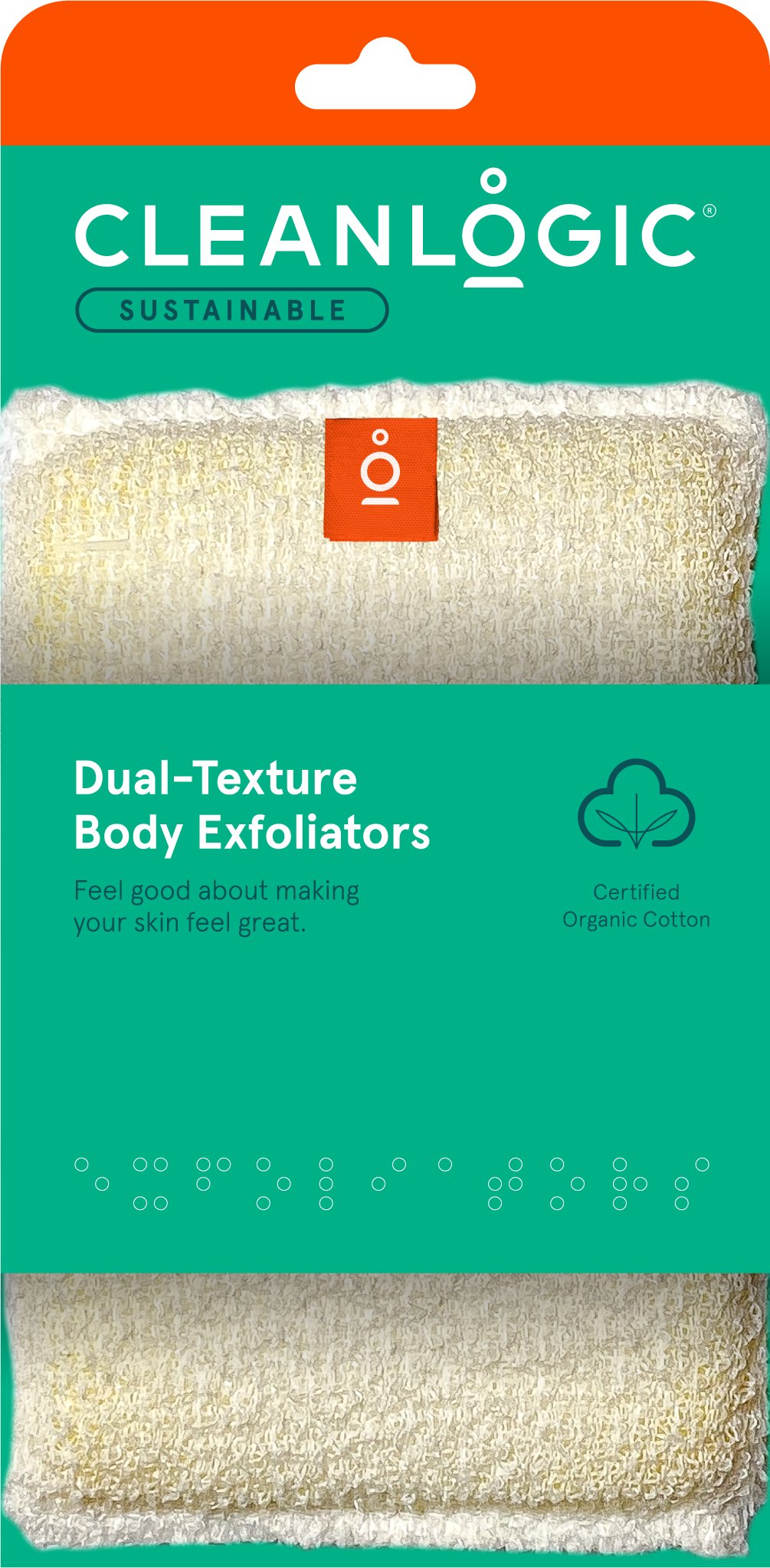 Cleanlogic Care Exfoliating Dual Texture Body Scrubbers Shop Body
