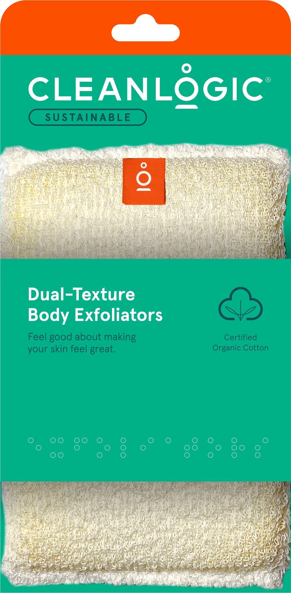 Cleanlogic Care Exfoliating Dual Texture Body Scrubbers Shop Body Scrubs At H E B