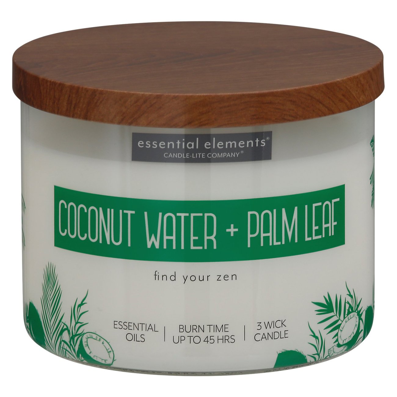 CandleLite Essential Elements Coconut Water & Palm Leaf Shop Candles
