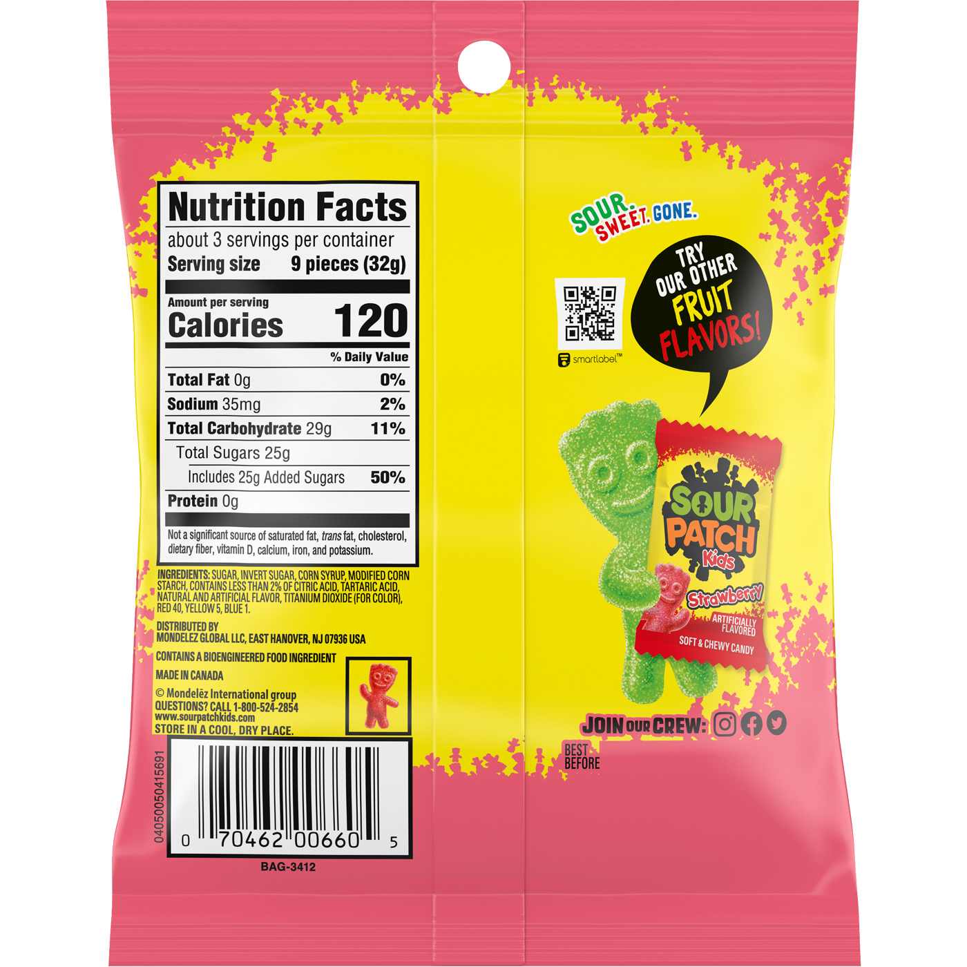 Sour Patch Kids Watermelon Soft & Chewy Candy; image 2 of 7