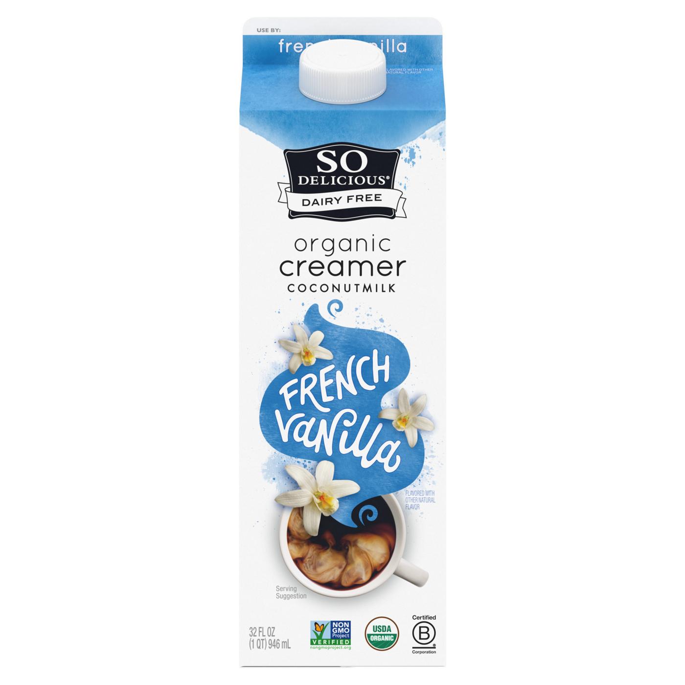 So Delicious Dairy Free Organic Coconutmilk Liquid Creamer - French Vanilla; image 1 of 7