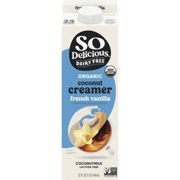 So Delicious Dairy Free Organic Coconutmilk Liquid Creamer - French Vanilla, 32 oz