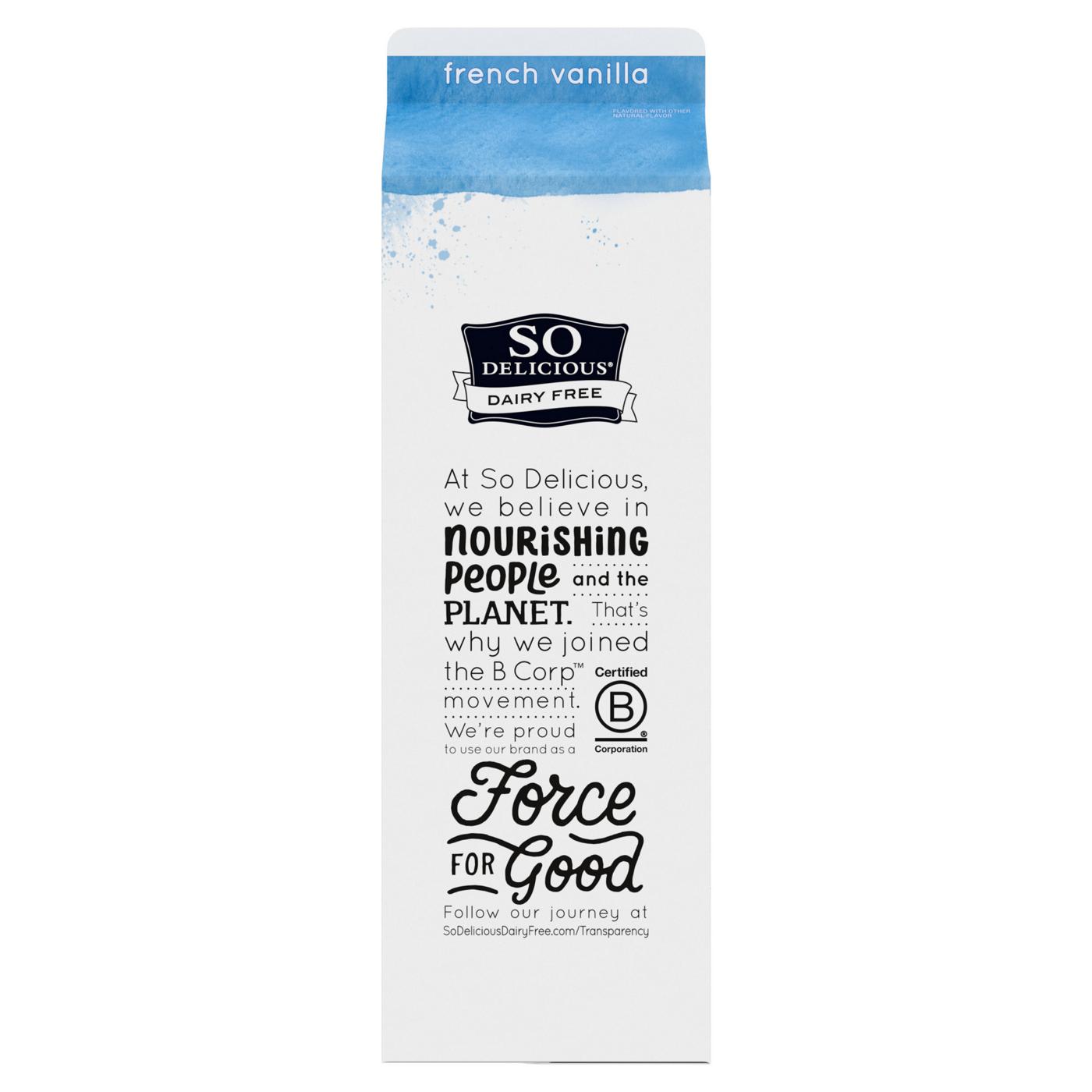 So Delicious Dairy Free Organic Coconutmilk Liquid Creamer - French Vanilla; image 2 of 7