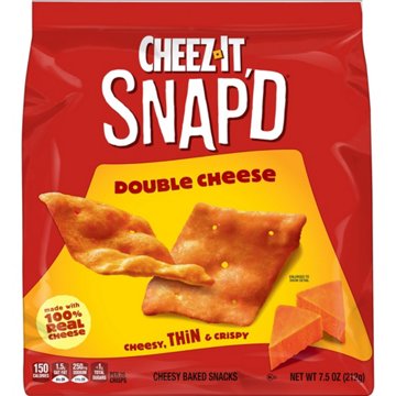 Cheez-It Snap'd Double Cheese Cracker Chips, 7.5 oz