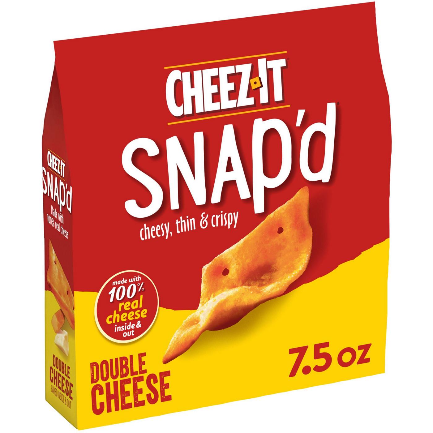 Cheez-It Snap'd Double Cheese Cheese Cracker Chips; image 4 of 5