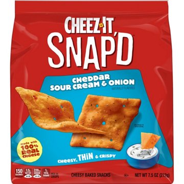 Cheez-It Snap'd Cheddar Sour Cream and Onion Cheese Cracker Chips