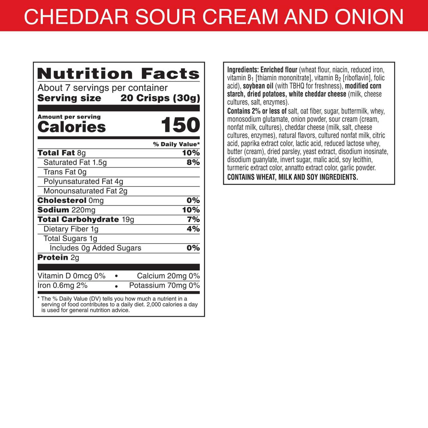 Cheez-It Snap'd Cheddar Sour Cream and Onion Cheese Cracker Chips; image 3 of 5