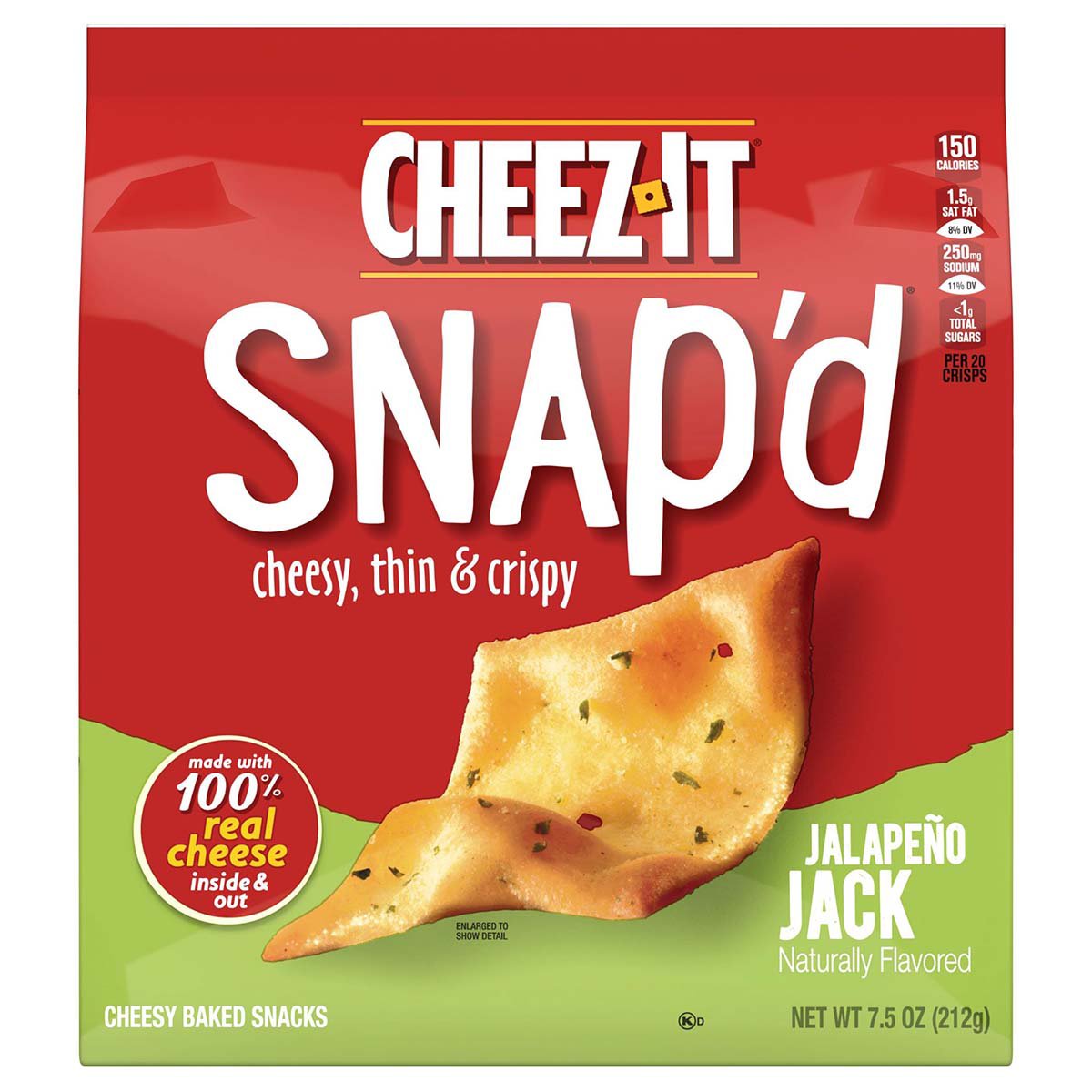 CheezIt Snap'd Jalapeno Jack Cheese Cracker Chips Shop Crackers