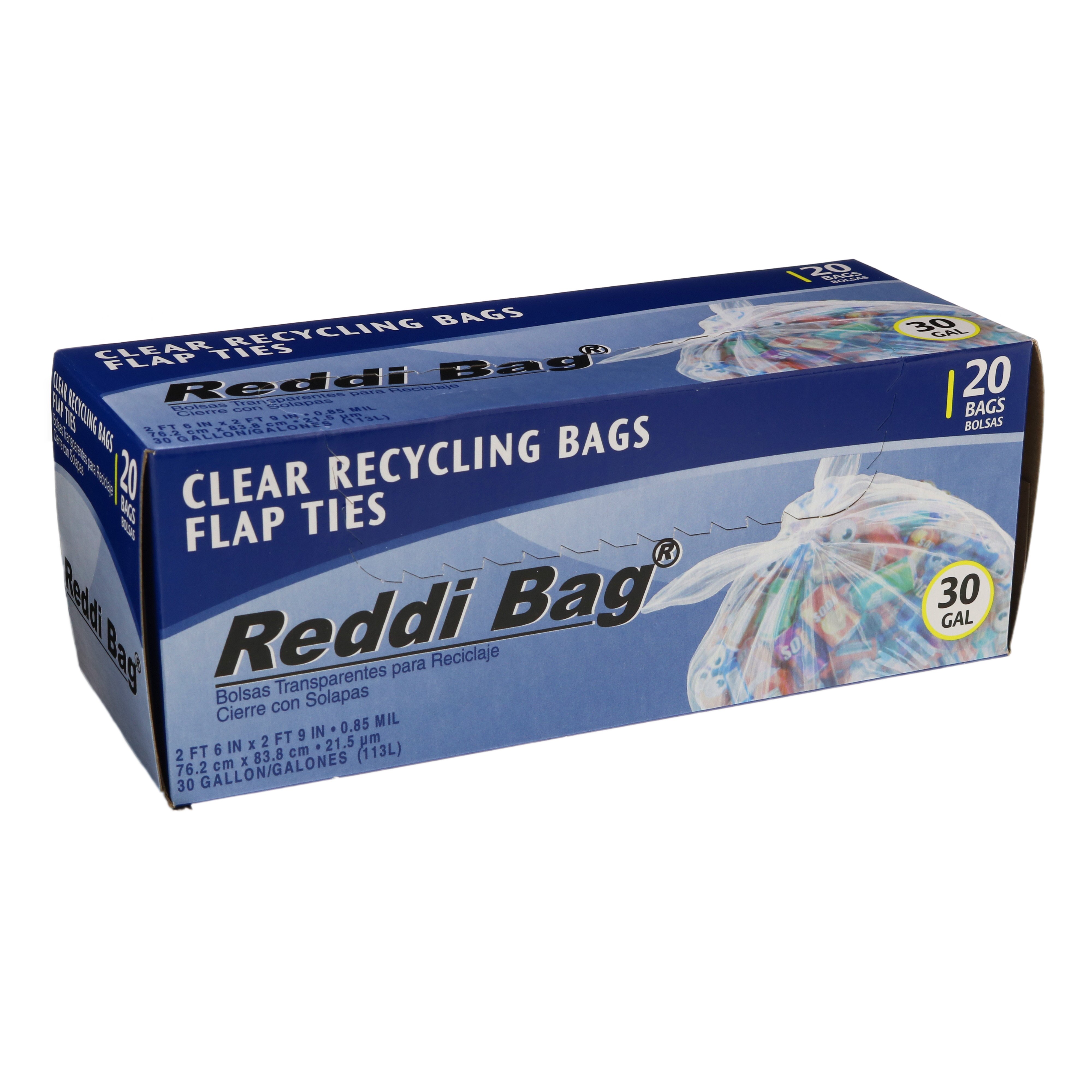 clear plastic trash bags 30 gallon