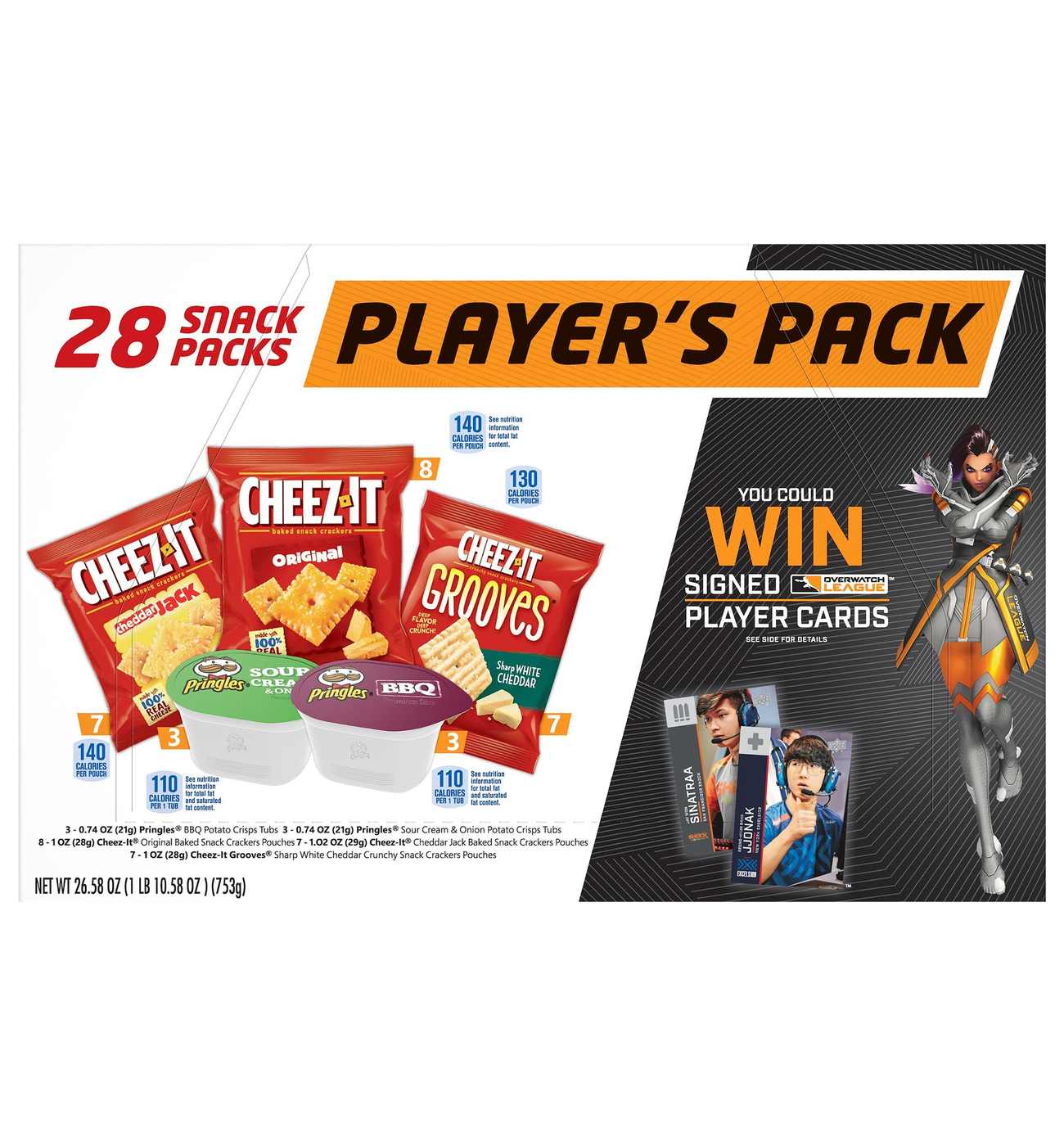 Kellogg's Cheez-It Players Pack Snack Variety Pack; image 1 of 3