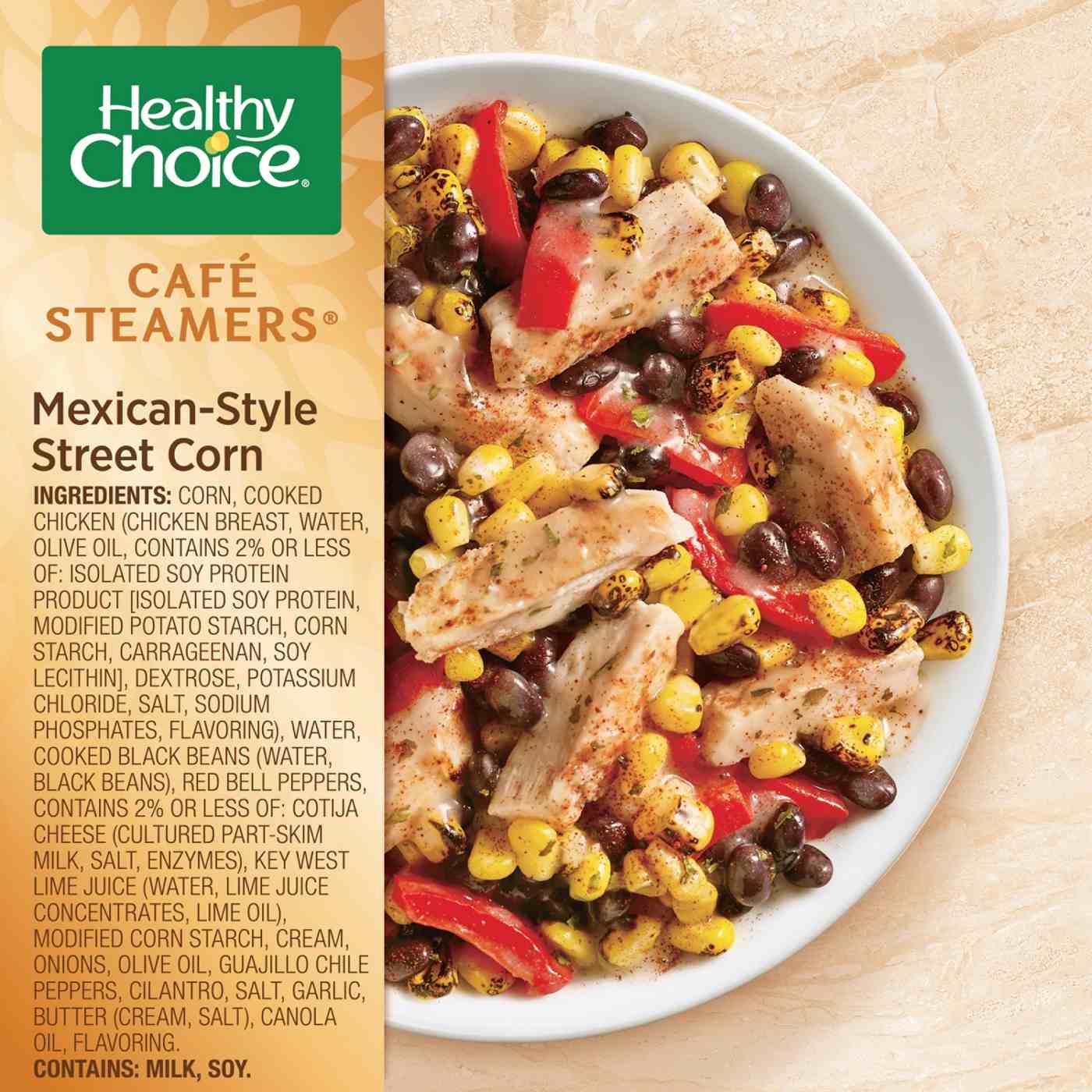 Healthy Choice Café Steamers Mexican-Style Street Corn & Chicken Frozen Meal; image 4 of 7