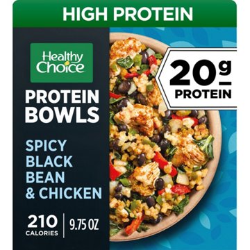 Healthy Choice Protein Bowls Spicy Black Bean & Chicken High Protein Frozen Meal
