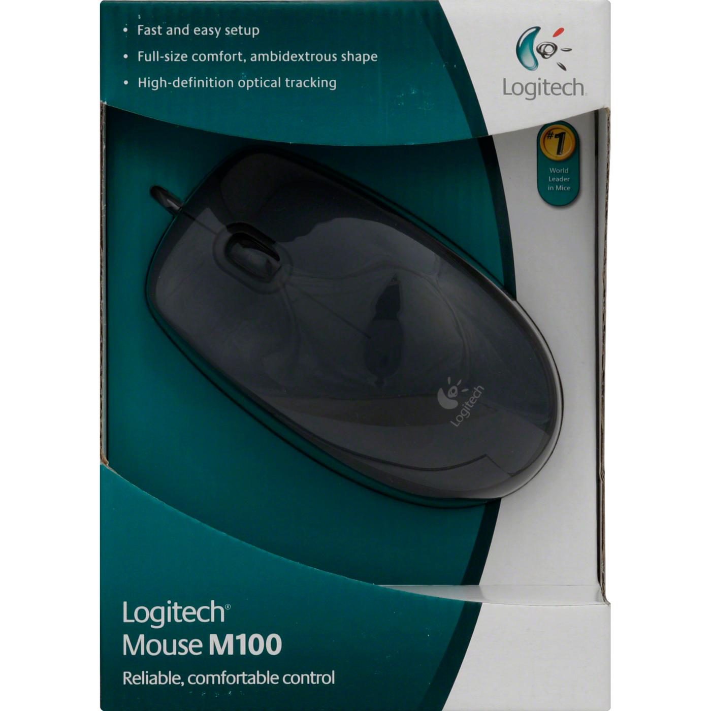 Logitech M100 USB Mouse; image 2 of 2