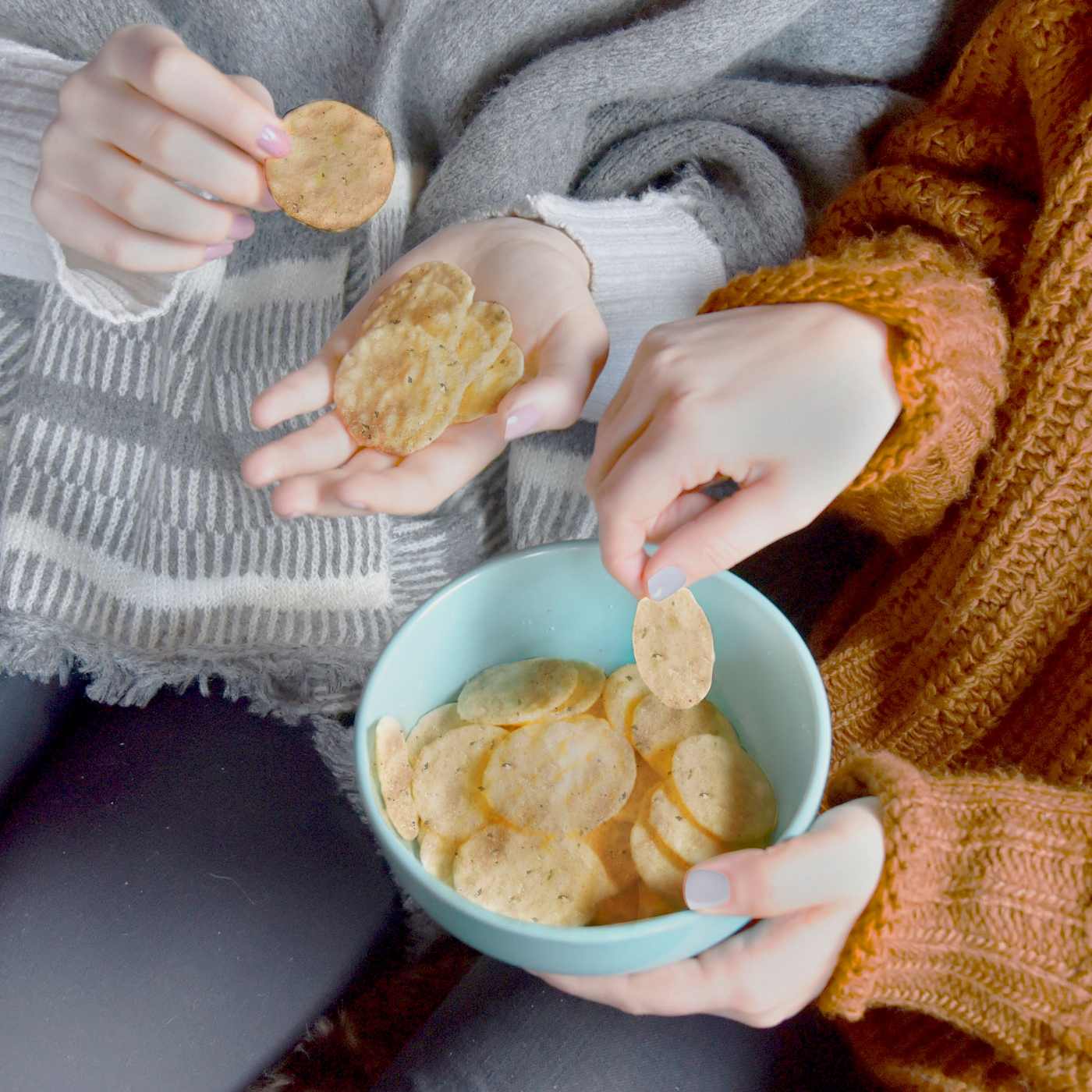 Good Thins Parmesan & Garlic Rice & Cheese Snacks Gluten Free Crackers; image 4 of 10