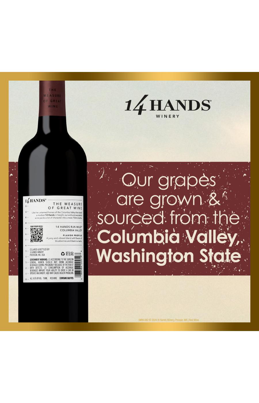 14 Hands Run Wild Vineyard Select Washington Red Wine-Blend; image 6 of 6