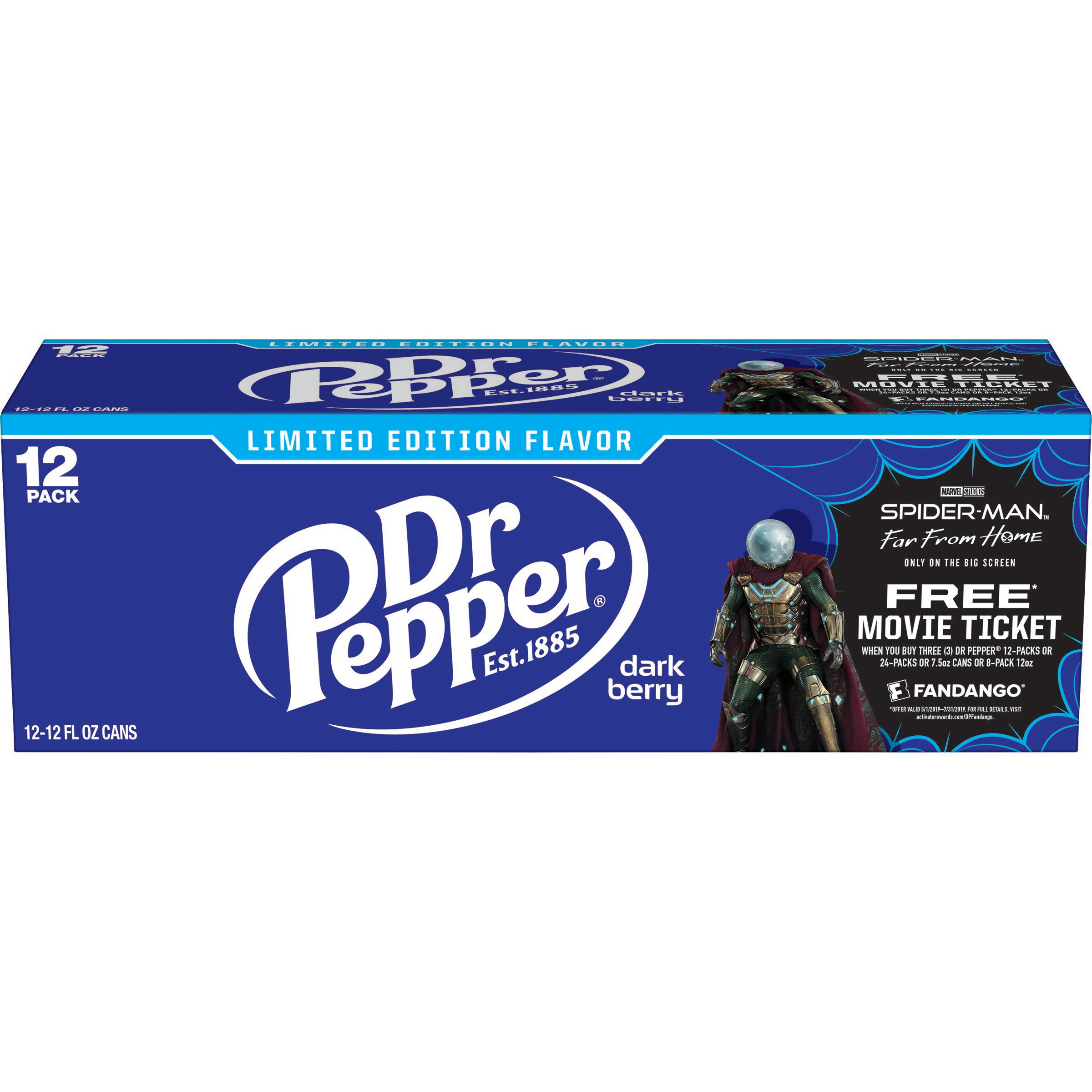 Dr Pepper Dark Berry Dr Pepper Dark Berry Soda, 12 fl oz cans, 12 pack